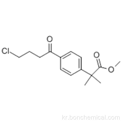 벤젠 아세트산, 4- (4- 클로로 -1- 옥소 부틸) -a, a- 디메틸-, 메틸 에스테르 CAS 154477-54-0